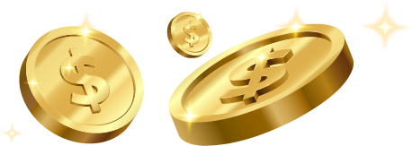 Gold dollar coins